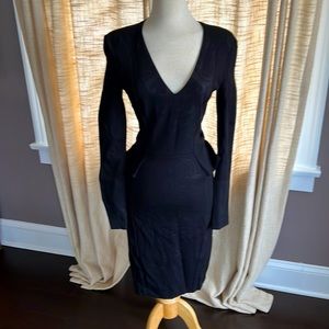 Stella McCartney black peplum dress